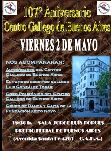 107º aniversario do Centro Gallego de Bos Aires