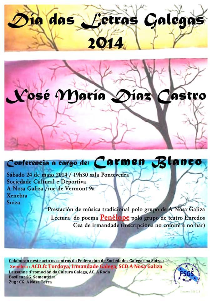 Día das Letras Galegas 2014 en Xenebra