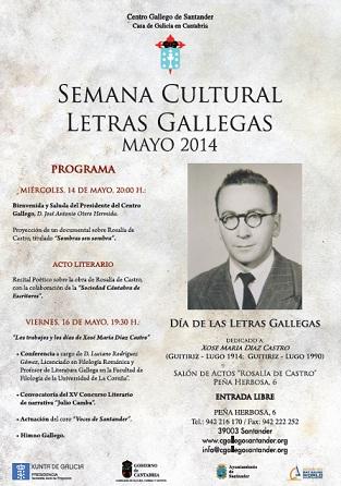 Día das Letras Galegas 2014 en Santander Día das Letras Galegas 2014 en Santander