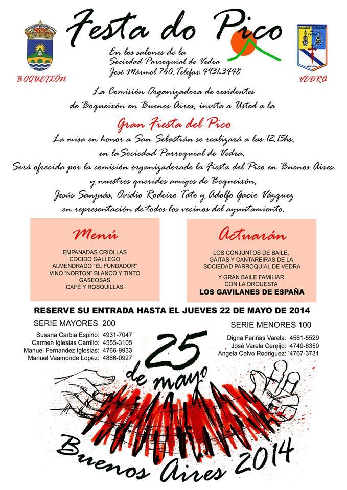 Festa do Pico 2014 en Bos Aires Festa do Pico 2014 en Bos Aires