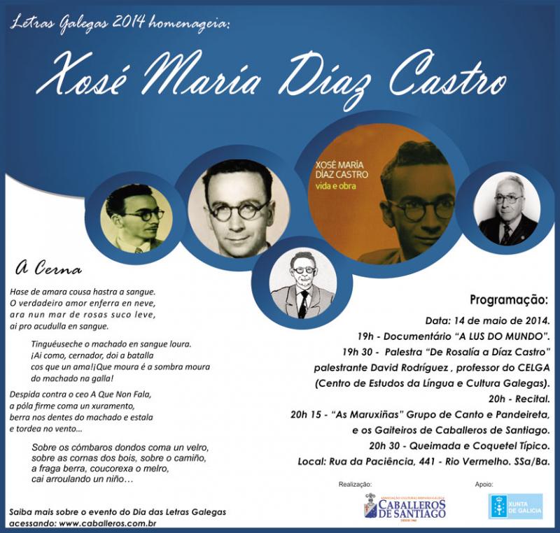 Día das Letras Galegas 2014 en Salvador de Baía