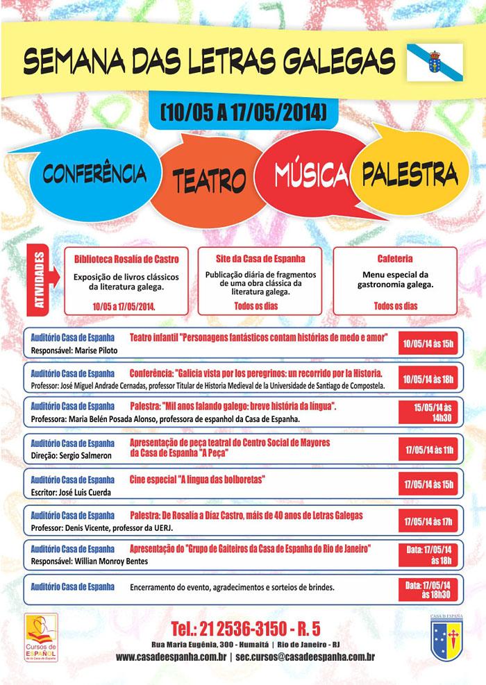 Semana das Letras Galegas 2014 en Río de Xaneiro