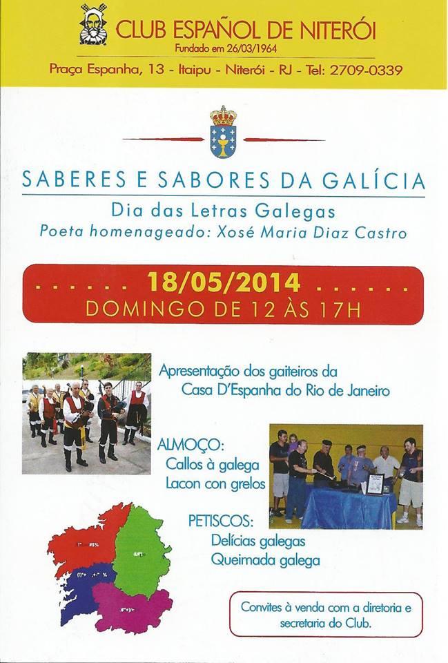 Día das Letras Galegas 2014 - Saberes e Sabores de Galicia, en Niteroi