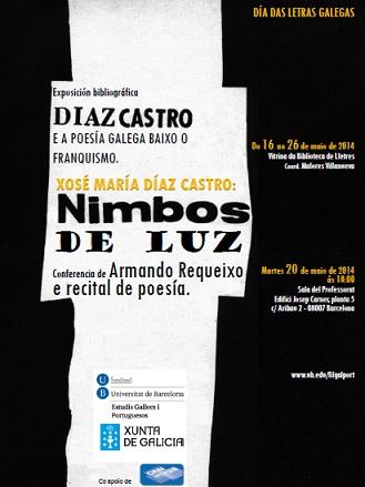 Conferencia " Xosé María Díaz Castro: Nimbos de luz", na Universidade de Barcelona