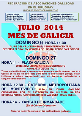 Mes de Galicia 2014 da Unión de Sociedades Gallegas de Uruguai