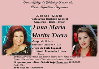 Día do amigo 2014 & Santiago Apóstolo, no Centro Gallego de Jubilados y Pensionados