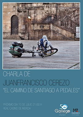 Charla "El Camino de Santiago a pedales", organizada por el Centro Gallego de Murcia