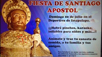 Festa do Santiago Apóstolo 2014, no Centro Gallego de México