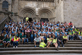 Misa y visita a la Catedral de Santiago de las y los participantes en "Conecta con Galicia" y "Escolas Abertas" 2014