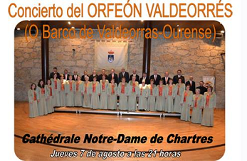 Concerto do Orfeón Valdeorrés na Catedral de Chartres