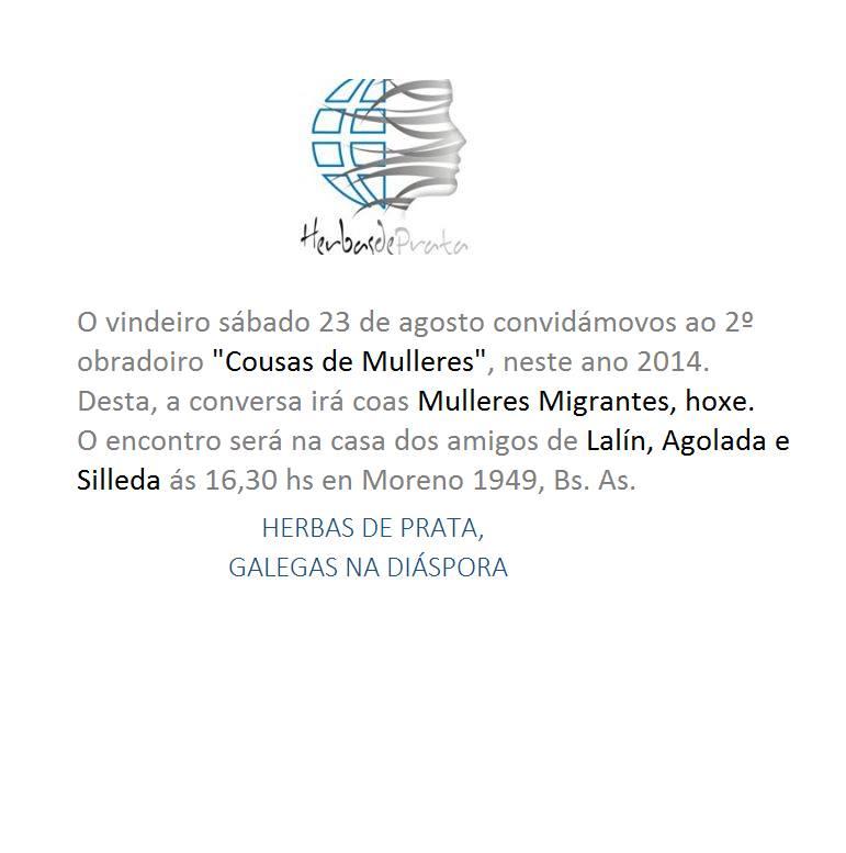 Obradoiro "Cousas de mulleres: mulleres migrantes, hoxe" da Asociación Herbas de Prata de Bos Aires