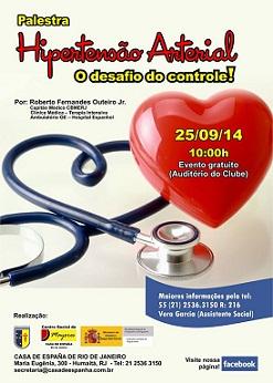 Conferencia "Hipertensión arterial: o desafío do control", na Casa de Espanha de Río de Xaneiro