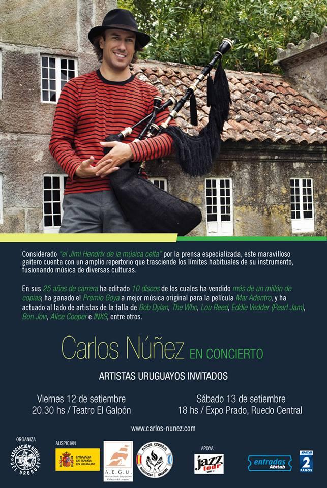 Concerto de Carlos Núñez en Montevideo Concerto de Carlos Núñez en Montevideo