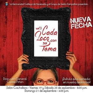 'Cada loco con su tema', na Hermandad Gallega de Venezuela en Caracas