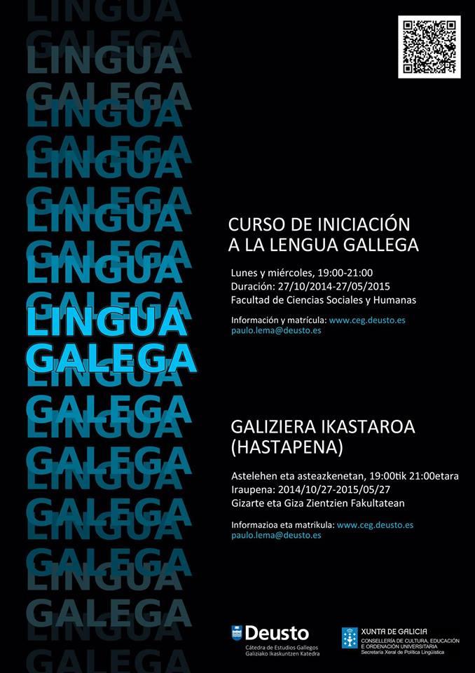 Curso de iniciación á lingua galega 2014-2015 da Universidade de Deusto