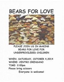 "Bears for love", no Centro Orensano de Nova Jersey "Bears for love", no Centro Orensano de Nova Jersey