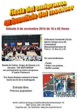 Festa do emigrante en beneficio do monitor 2014, en Zürich