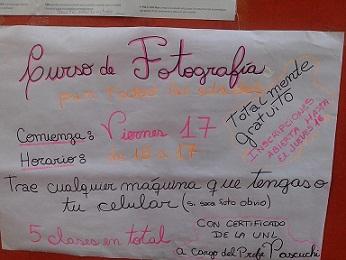Curso de fotografía no Centro Gallego de Santa Fe