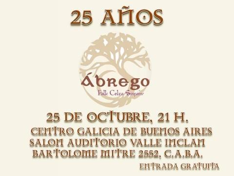 Concerto 25º aniversario de Ábrego, en Bos Aires Concerto 25º aniversario de Ábrego, en Bos Aires
