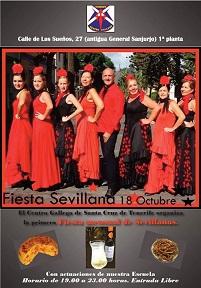 Festa sevillana no Centro Galego de Tenerife