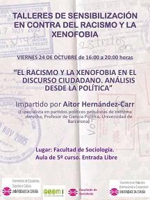 Talleres de sensibilización en contra del racismo y la xenofobia Talleres de sensibilización en contra del racismo y la xenofobia