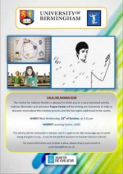 Charla sobre animación con Peque Varela, en Birmingham