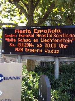 Festa 2014 do Centro Español Apóstol Santiago de Liechtenstein