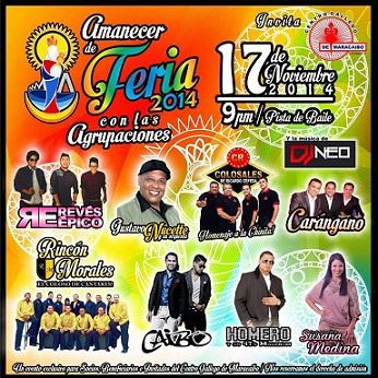 Amañecer de Feira 2014, no Centro Gallego de Maracaibo Amañecer de Feira 2014, no Centro Gallego de Maracaibo