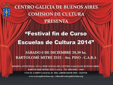 Festival fin de curso das Escolas de cultura do Centro Galicia de Bos Aires