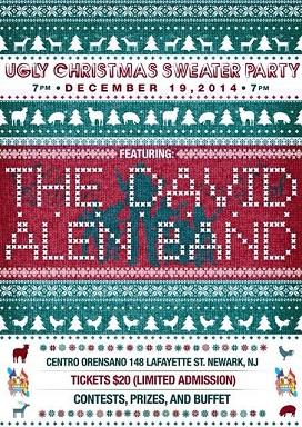 Ugly Christmas Sweater Party, no Centro Orensano de Newark