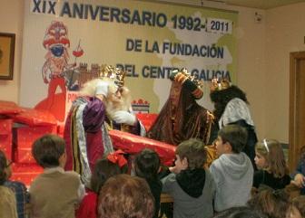 Festa infantil 2015 dos Reis Magos no Centro Galicia en Ponferrada