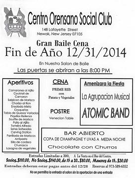 Cea-Baile Fin de Ano 2014 no Club Orensano de Nova Jersey