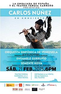 Concerto de Carlos Núñez en Caracas