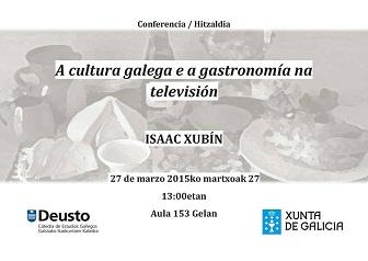 Conferencia 'A cultura galega e a gastronomía na televisión', en Bilbao