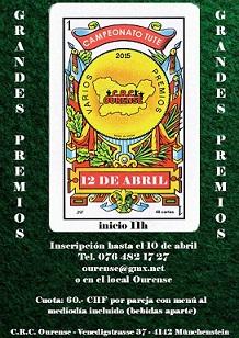 Campeonato de tute 2015 en el CRC Ourense de Basilea