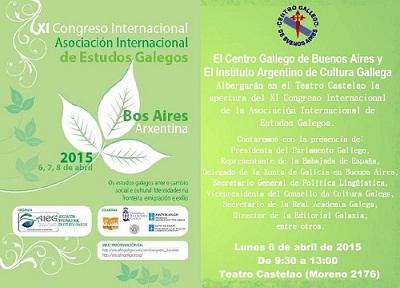 Apertura do XI Congreso da Asociación Internacional de Estudos Galegos, en Bos Aires