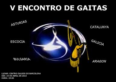V Encontro de Gaitas, no Centro Galego de Barcelona
