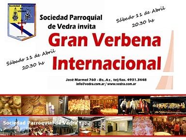 Gran Verbena Internacional 2015 da Sociedad Parroquial de Vedra en Bos Aires