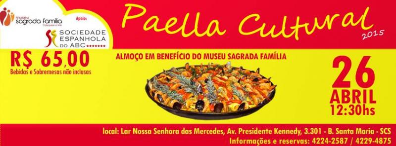 Paella Cultural 2015 a beneficio do Museu Sagrada Família, en São Caetano do Sul