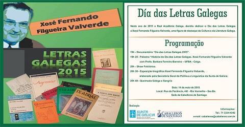 Día de las Letras Galegas 2015 en Salvador de Bahía