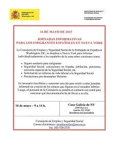 Xornada informativa para emigrantes en Nova York Xornada informativa para emigrantes en Nova York