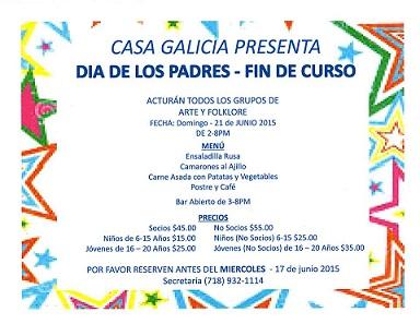 Día dos Pais - Fin de curso, na Casa Galicia de Nova York