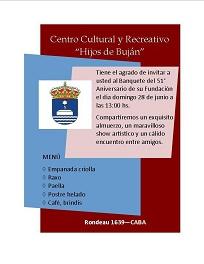 51º aniversario de Hijos de Buján en Bos Aires