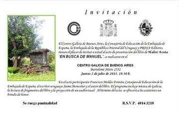 Presentación do libro 'En busca de Manuel', en Bos Aires