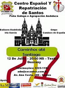 'Caminhos até Santiago', en Santos