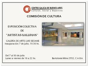 Exposición colectiva de artistas galegos, en Bos Aires