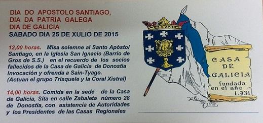 Día de Galicia 2015 en Guipúzcoa
