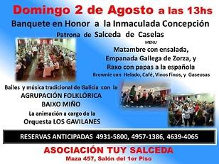 Festa da Inmaculada Concepción 2015 da Asociación Tuy-Salceda de Bos Aires