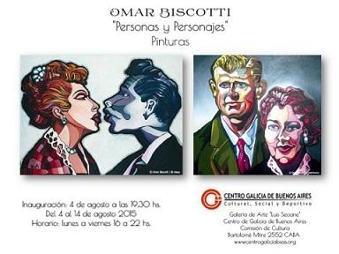 Exposición de pintura 'Persoas e Personaxes', no Centro Galicia de Bos Aires