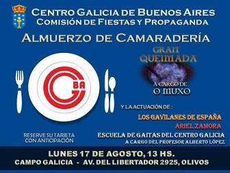 Almuerzo de camaredaría 2015 en el Centro Galicia de Buenos Aires Almuerzo de camaredaría 2015 en el Centro Galicia de Buenos Aires